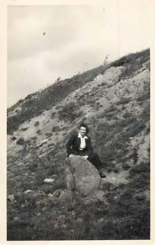 Real photo woman in nature