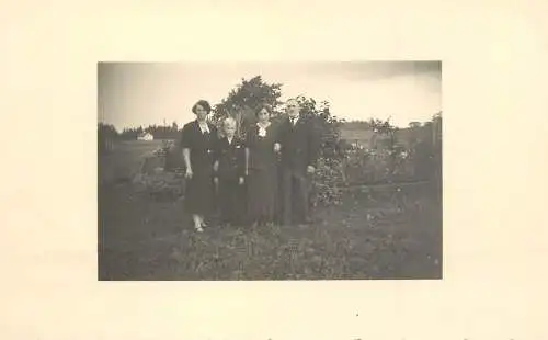 Real photo family portrait elegance sobre 1937