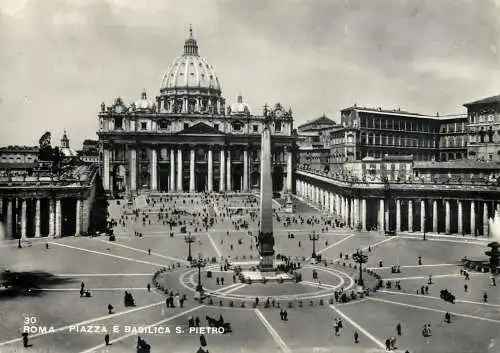 Italy Rome Piazza e basilica S. Pietro