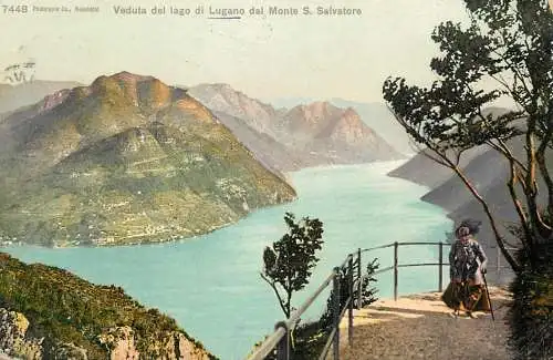 Switzerland Lago di Lugano dal Monte S. Salvatore