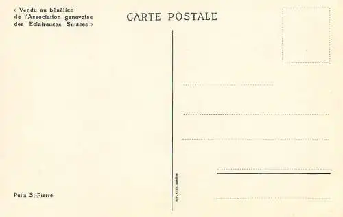 Switzerland Puits St Pierre signed illustration