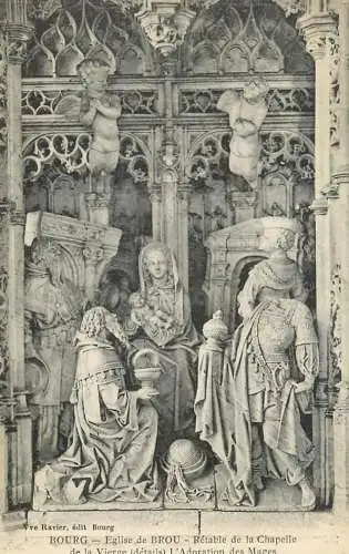 France Bourg Eglise de Brou Retable de la Chapelle de la Vierge L'Adoration des Mages