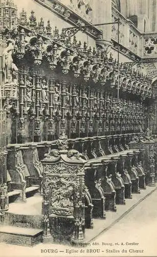France Bourg Eglise de Brou Stalles du Choeur