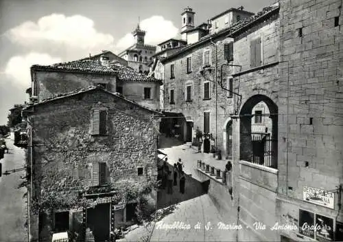 San Marino castle via Antonio Oraso