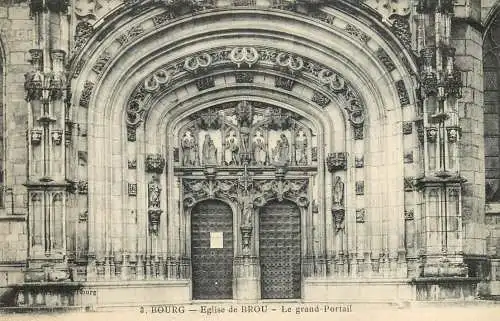 France Bourg Eglise de Brou Le Grand Portail