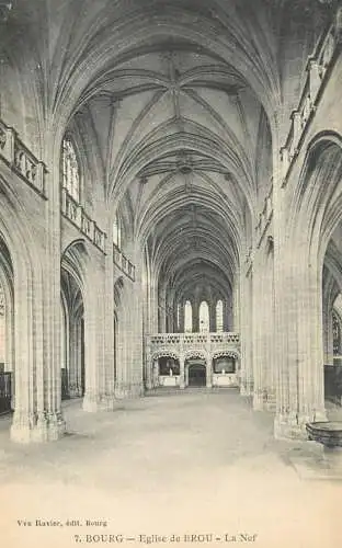 France Bourg Eglise de Brou La Nef