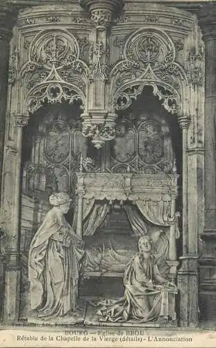 France Bourg Eglise de Brou Retable de la Chapelle de la Vierge L'Annociation