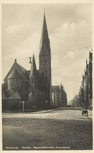 Germany Hannover Nazarethkirche, Sallstrasse & Krausenstrasse