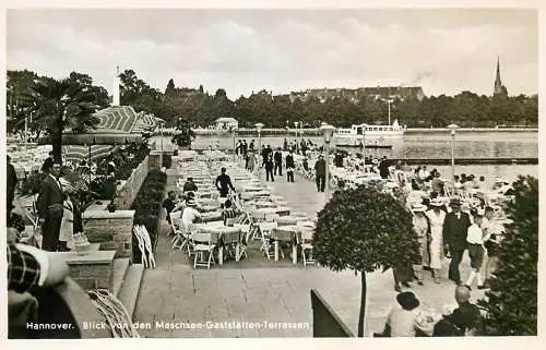 Germany Hannover Blick von den Maschsee-Gaststatten-Terrassen