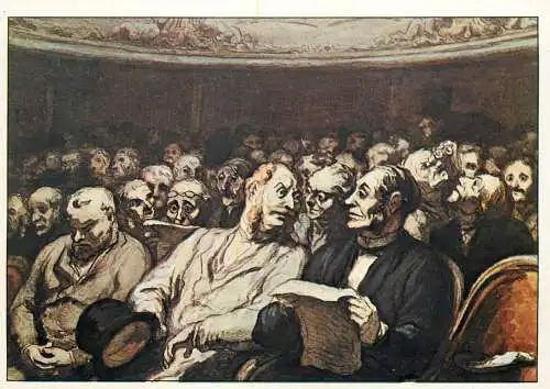 L'Entracte Honore Daumier painting