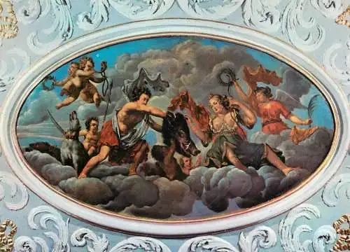 Germany Kopenick Castle Meleager and Atlante Jacques Valliant ceiling painting