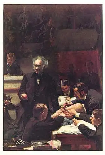 La Clinique Gross Thomas Eakins signed painting