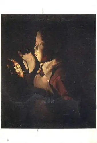 Le souffleur a la lampe Georges de la Tour painting