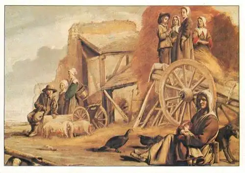La Charrette Le Nain Freres painting