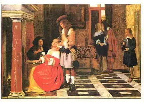 Card players Pieter de Hooch painting
