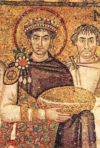 Italy Ravenna Tempio di S Vitale L'Imperatore Giustiniano