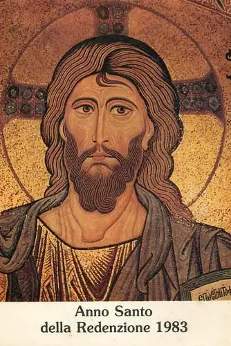 Jesus Christ painting Anno Santo della Redenzione 1983
