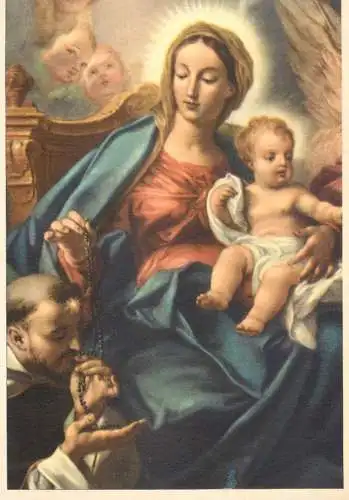 La Madonna del Rosario Sebastiano Conca painting
