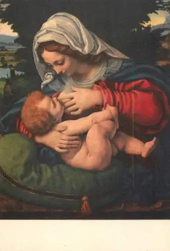 Madonna with the green cushion painting