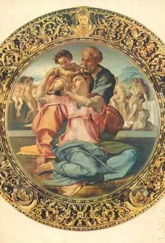 The Holy Family Michelangelo painting