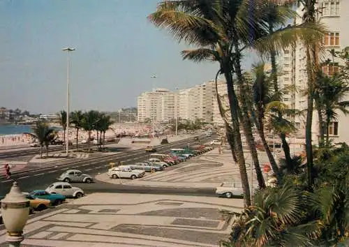 Brazil Rio de Janeiro Copacabana beach partial view