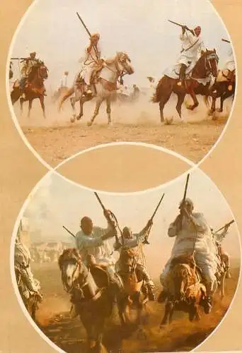 Arabian types battle scenes painting different views