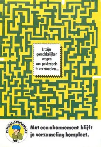 Greetings postcard advertising postzegels verzamelen