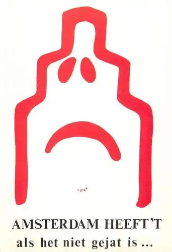 Greetings postcard Amsterdam Heeft't als het niet gejat is