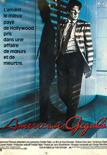 Greetings postcard Advertising American Gigolo movie