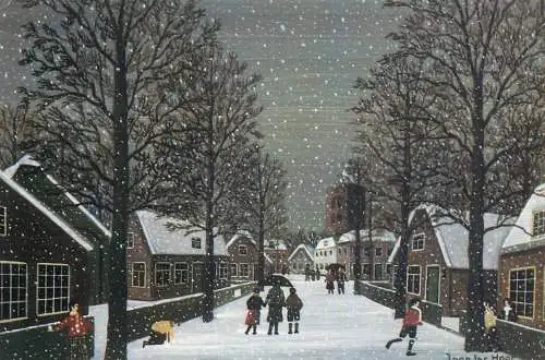 Greetings postcard Christmas and New Year Joap ter Haar