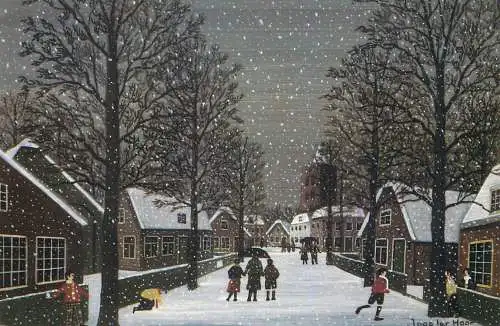 Greetings postcard Christmas and New Year Joap ter Haar