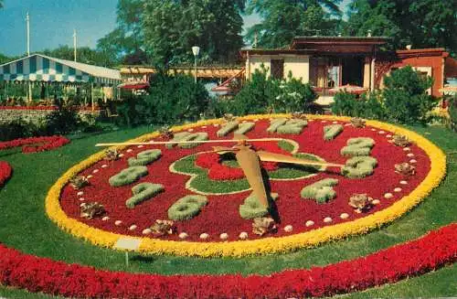 Switzerland Geneve l' horloge fleurie