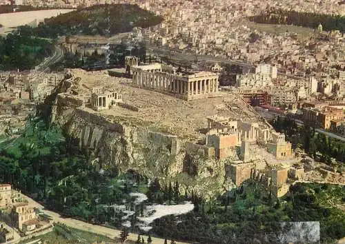 Greece Athens Acropolis seen by air