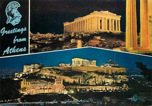 Greece Athens view of the Acropolis multi view