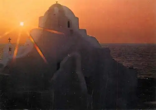 Greece Hellas place to identify picturesque sunset view
