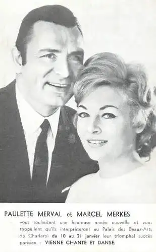 Famous people Paulette Merval et Marcel Merkes