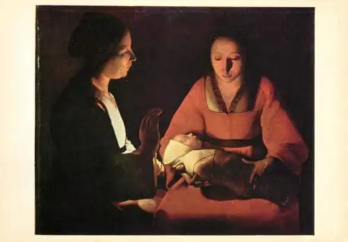 Fine art postcard Georges de la tour Le Nouveau-Ne
