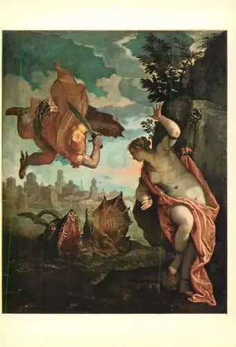 Fine art postcard Veronese Persee delivrant Andromede