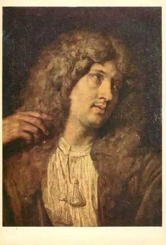 Fine art postcard Pierre Mignard portrait de Moliere