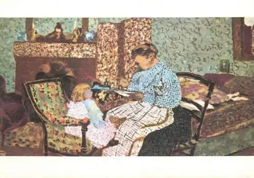 Fine art postcard Vuillard la soupe dÁnnette