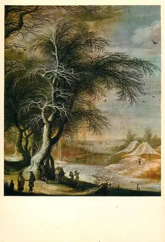 Fine art postcard Gysbrecht Lytens paysage d'Hiver
