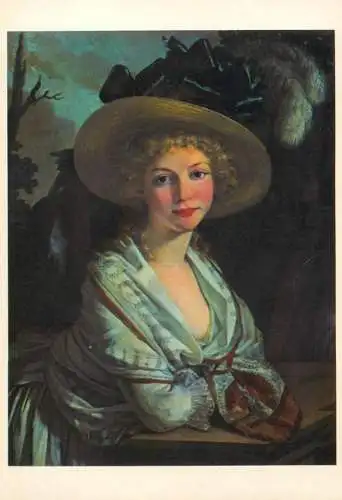 Fine art postcard Pierre Pau Prud'Hon portrait de Jeune femme