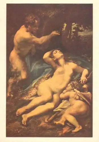 Fine art postcard Antonio Allegri le sommeil d'Antiope