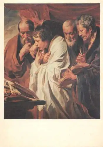 Fine art postcard Jacob Jordaens les quatre Evangelistes