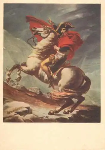 Fine art postcard Louis David le premier consul passe les Alpes le 20 mai 1800