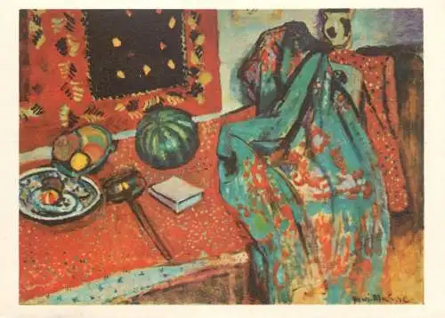 Fine art postcard Henri Matisse nature morter aux tapis
