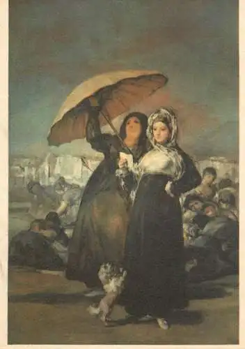 Fine art postcard Francisco Jose de Goya Les jeunes