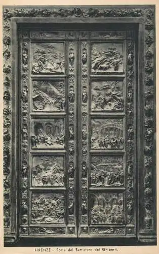 Italy Florence porta del battistero del Ghiberti