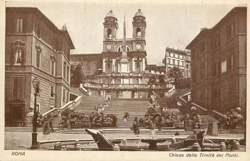 Italy Rome chiesa della TRrinita dei Monti