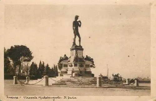Italy Florence piazzale Michelangelo David